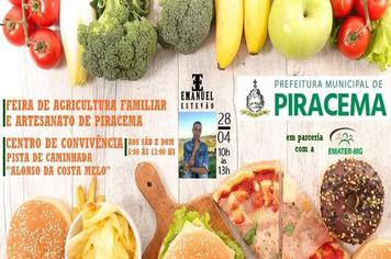 FEIRA DA AGRICULTURA FAMILIAR E ARTESANATO DE PIRACEMA.